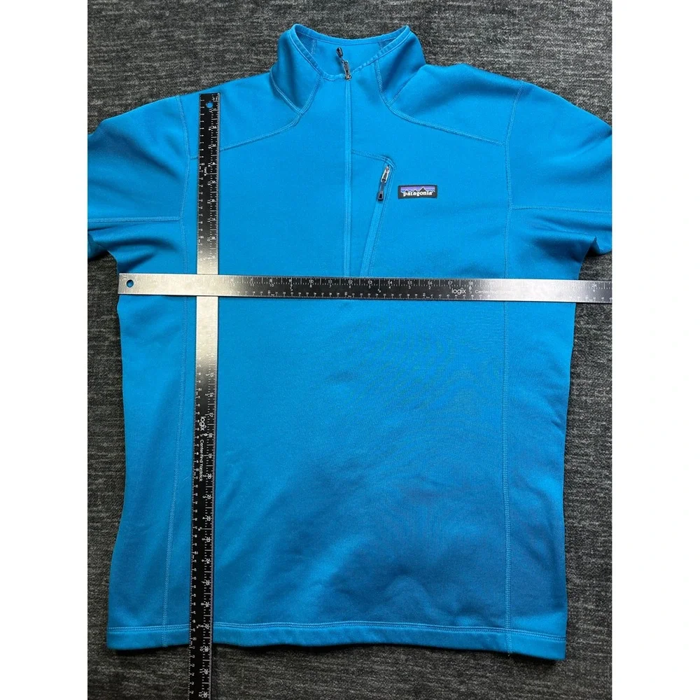 Patagonia R1 Daily Quarter-Zip Pullover Mens Large Blue Fleece Chest Pocket